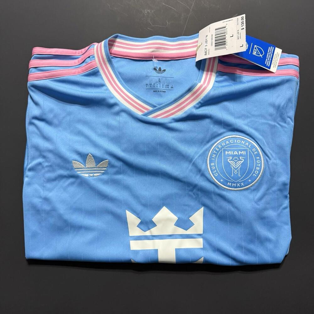 Adidas MLS Inter Miami CF 2025/2026 Lionel Messi #10 Soccer Jersey KA7504 Large